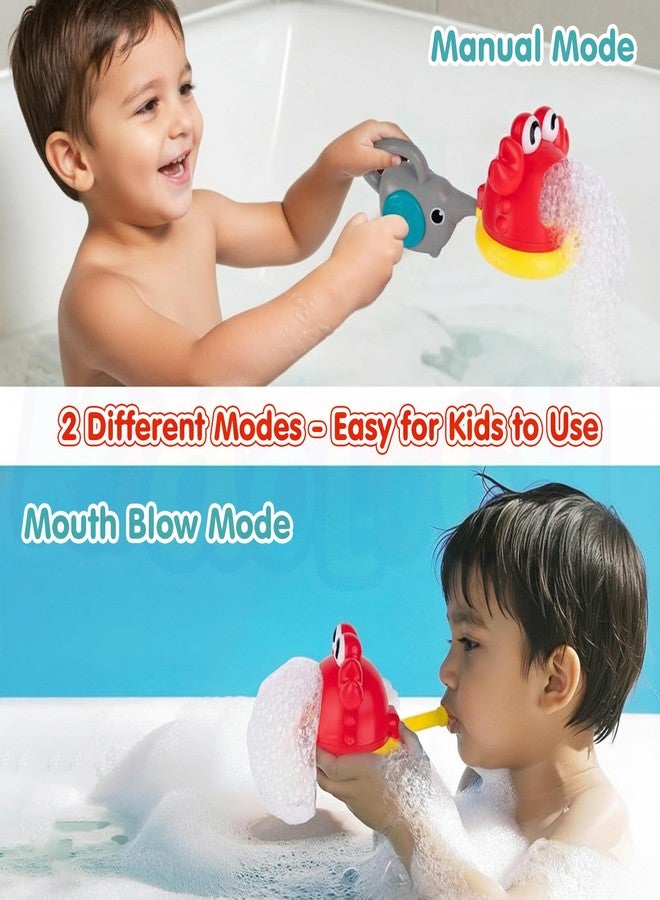 Kidology Cartoon Shark Bath Bubble Toy for Toddlers | Bubble Blower with Water Play Accessories, Fun Baby Bathing Toy (Red) - Image 3
